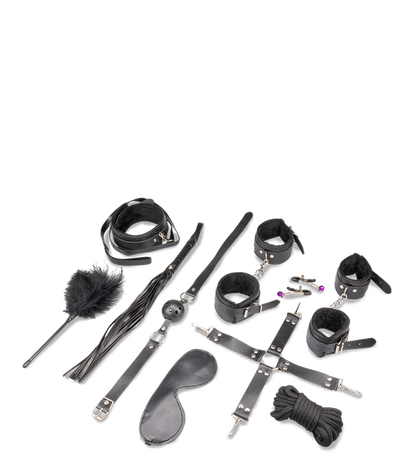 Kit jouets et accessoires bdsm 11 pièces